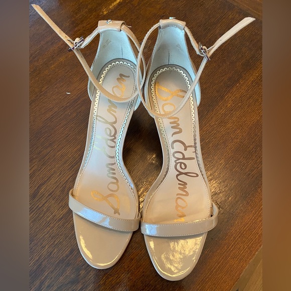 Sam Edelman Nude Patent Patti Dress Sandal - Size 10 - Picture 5 of 9